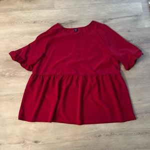 Size 2XL Shein Curve Red Dress Top